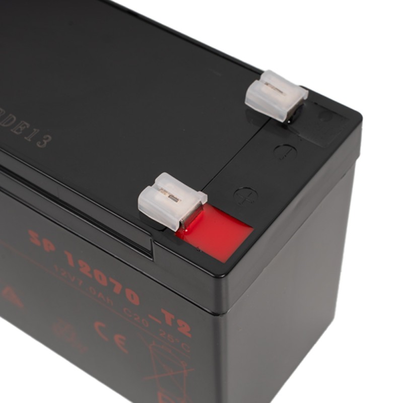 ACUMULATOR UPS SPACER 12V /  7Ah, dimensiuni: 151x66x96mm, inaltime+terminal: 102mm, terminal F2(T2), 
