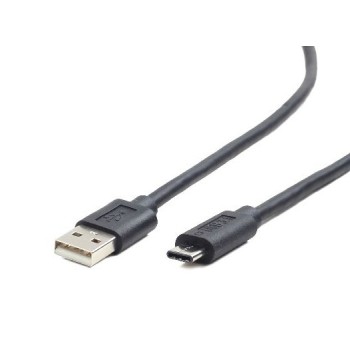 CABLU alimentare si date GEMBIRD, pt. smartphone, USB 2.0 (T) la USB 2.0 Type-C (T), 1m, negru, 
