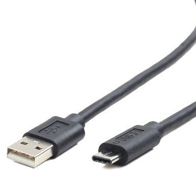 CABLU alimentare si date GEMBIRD, pt. smartphone, USB 2.0 (T) la USB 2.0 Type-C (T), 1m, negru, 