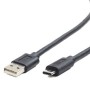 CABLU alimentare si date GEMBIRD, pt. smartphone, USB 2.0 (T) la USB 2.0 Type-C (T), 1m, negru, 
