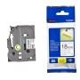Banda Laminata WB Black on White, TZS241-WB, 18mm, compatibil cu Brother P-Touch D400|D450|D600VP|E300VP|E550WVP|H500|P700|P750W, 8m, incl.TV 0 RON, 