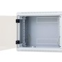 TRITON RACK de PERETE 12U 400mm adancime usa sticlapanouri laterale detasabile, sectiuni acces cabluri sus/jos.spate securizare cu cheie, 1 pereche montanti reglabili IP30 gri 