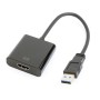 ADAPTOR video GEMBIRD, adaptor USB 3.0 (T) la HDMI (M), 15cm, rezolutie maxima Full HD (1920 x 1080) la 60Hz, negru, 