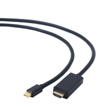 CABLU video GEMBIRD, adaptor Mini-DisplayPort (T) la HDMI (T), 1.8m, rezolutie maxima 4K UHD (3840 x 2160) la 30 Hz, negru, 