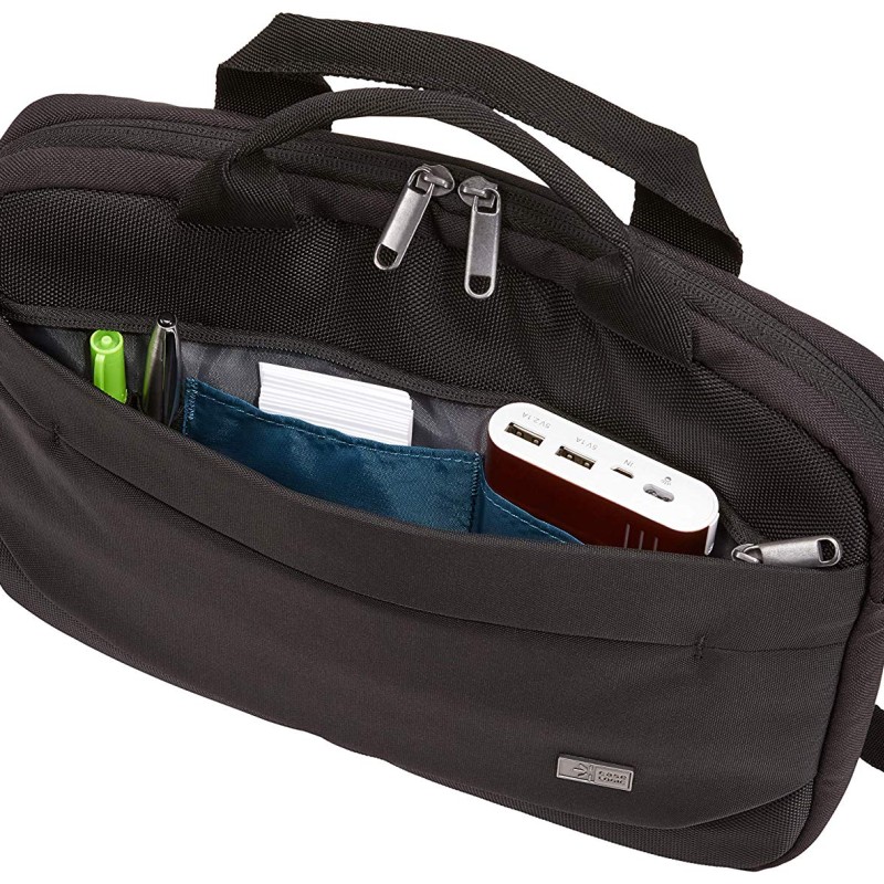 GEANTA CASE LOGIC, pt. notebook de max. 11.6 inch, 1 compartiment, buzunar frontal x 2, waterproof, poliester, negru, 