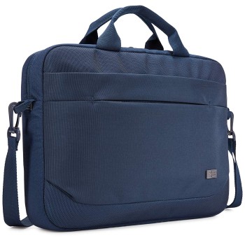 GEANTA CASE LOGIC, pt. notebook de max. 14 inch, 1 compartiment, buzunar frontal x 2, waterproof, poliester, albastru, 