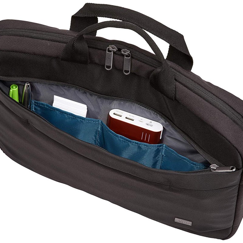 GEANTA CASE LOGIC, pt. notebook de max. 15.6 inch, 1 compartiment, buzunar frontal x 2, waterproof, poliester, negru, 
