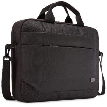 GEANTA CASE LOGIC, pt. notebook de max. 14 inch, 1 compartiment, buzunar frontal x 2, waterproof, poliester, negru, 