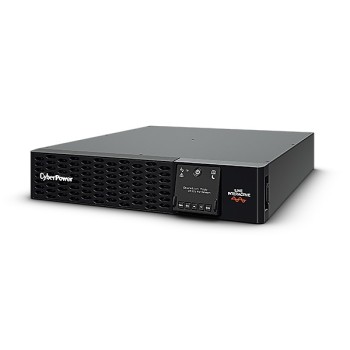 UPS CYBER POWER Line Int. cu sin. pura, cu management, Rack 2U, LCD, 2200VA/2200W, AVR, 8x IEC, baterie 4x 12V/9Ah, incarcare pana la 3h, USB, 2x RJ45, RS232, slot SNMP, APFC, EPO, hot-swapp, EBM, tehn. GreenPower, 