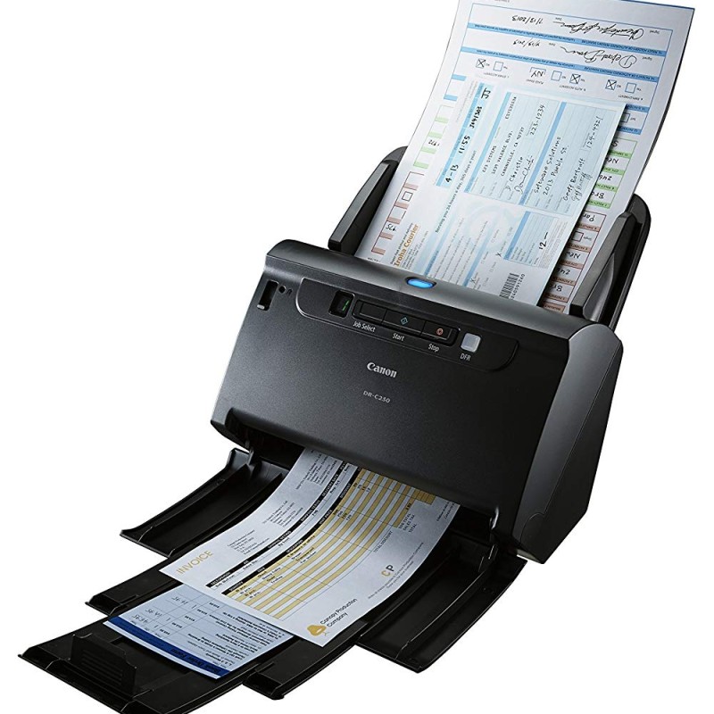 SCANNER CANON DRC230, A4, tip sheetfed, duplex, viteza de scanare: Alb-negru : 30 ppm/60ipm, Color: 30ppm/60ipm, rez. optica 600dpi, senzor CIS, alimentator 60 coli, 