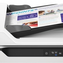 Scanner Epson DS-1660W, A4, flatbed, vit scan:25 ppm alb-negru/ color, rez. op 600x600dpi, ADF 50 pag, duplex,fiabilitate ciclu de lucru zilnic 1500 Pag, Conexiuni:USB 3.0,LAN wireless 