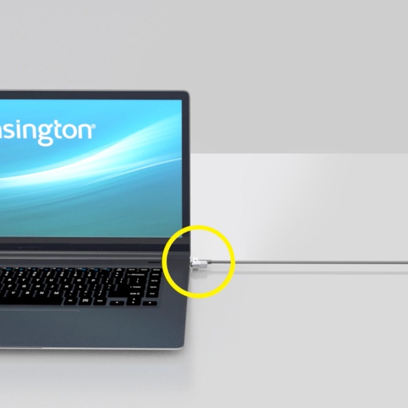CABLU securitate KENSINGTON pt. notebook slot standard,cheie standard,conectare directa, 1.8m,cablu otel retractabil, 10mm,permite rot,teh Hidden Pin,