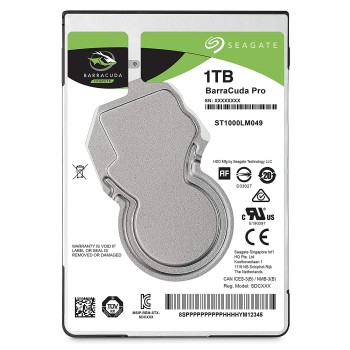 HDD notebook SEAGATE 1 TB, Barracuda, 7200 rpm, buffer 128 MB, 6 Gb/s, S-ATA 3, 