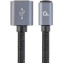 CABLU alimentare si date GEMBIRD, pt. smartphone, USB 2.0 (T) la Lightning (T), 1.8m, premium, conectori auriti, cablu cu impletire din bumbac, black, 
