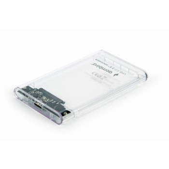 RACK extern GEMBIRD, extern pt. HDD, 2.5 inch, S-ATA, interfata PC USB 3.0, plastic, alb transparent, 