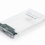 RACK extern GEMBIRD, extern pt. HDD, 2.5 inch, S-ATA, interfata PC USB 3.0, plastic, alb transparent, 