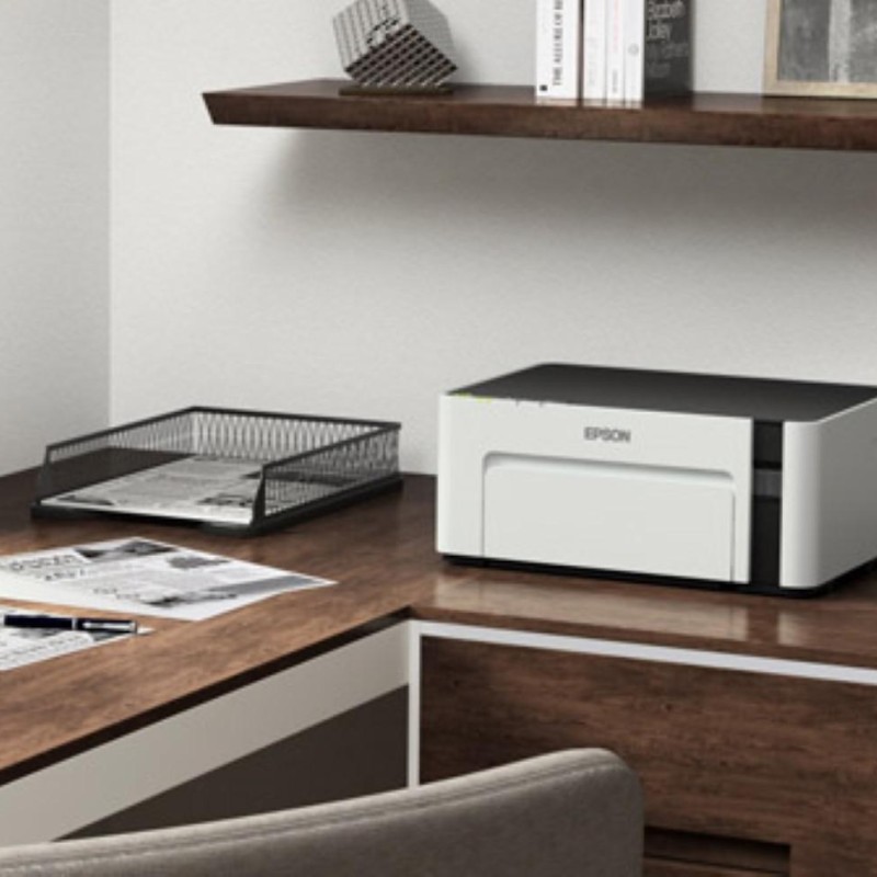 Imprimanta Inkjet CISS Mono Epson M1120, A4, Functii: Impr., Viteza de Printare Monocrom: 32 ppm, Conectiv:USB|Retea, Duplex:nu, ADF:Nu, (Timbru Verde 21lei) 