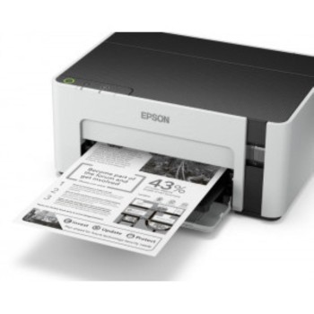Imprimanta Inkjet CISS Mono Epson M1120, A4, Functii: Impr., Viteza de Printare Monocrom: 32 ppm, Conectiv:USB|Retea, Duplex:nu, ADF:Nu, (Timbru Verde 21lei) 