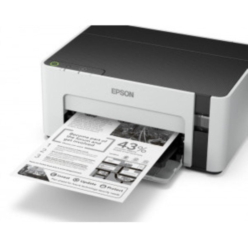Imprimanta Inkjet CISS Mono Epson M1120, A4, Functii: Impr., Viteza de Printare Monocrom: 32 ppm, Conectiv:USB|Retea, Duplex:nu, ADF:Nu, (Timbru Verde 21lei) 