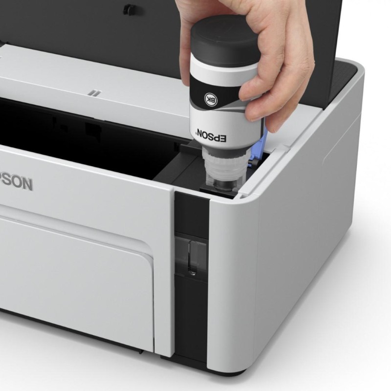 Imprimanta Inkjet CISS Mono Epson M1120, A4, Functii: Impr., Viteza de Printare Monocrom: 32 ppm, Conectiv:USB|Retea, Duplex:nu, ADF:Nu, (Timbru Verde 21lei) 