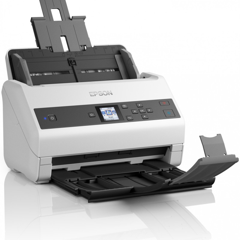 SCANNER EPSON WorkForce DS-970, A4,sheetfed, viteza scan: 85ppm mono/color, ADF 100 coli, rez. op 600 X 600dpi, duplex, senzor CIS, the LED, USB 3.0, optional retea. 