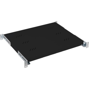 RAFT FIX perforat TRITON 1U, pt rack 19 inch, adancime 250 mm, sarcina maxima 40 Kg, gri, 