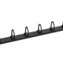 ORGANIZATOR  cabluri TRITON, tip masca orizontala, 19 inch, 1U, negru, 