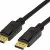 CABLU video LOGILINK, DisplayPort (T) la DisplayPort (T), 2m, conectori auriti, rezolutie maxima 8K (7680 x 4320) la 60 Hz, negru, 