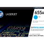 Toner Original HP Cyan, nr.655A, pentru Color LaserJet M652|M653|M681|M682, 10.5K, (timbru verde 1.2 lei) , 