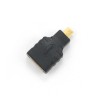 ADAPTOR video GEMBIRD, HDMI (M) la Micro-HDMI (T), conectori auriti, black, 