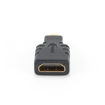 ADAPTOR video GEMBIRD, HDMI (M) la Micro-HDMI (T), conectori auriti, black, 