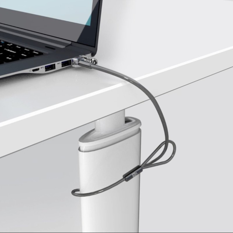 CABLU securitate KENSINGTON pt. notebook slot standard,cheie standard,conectare directa,1.8m, cablu otel ultra-carbon,permite pivotare si rotire, 