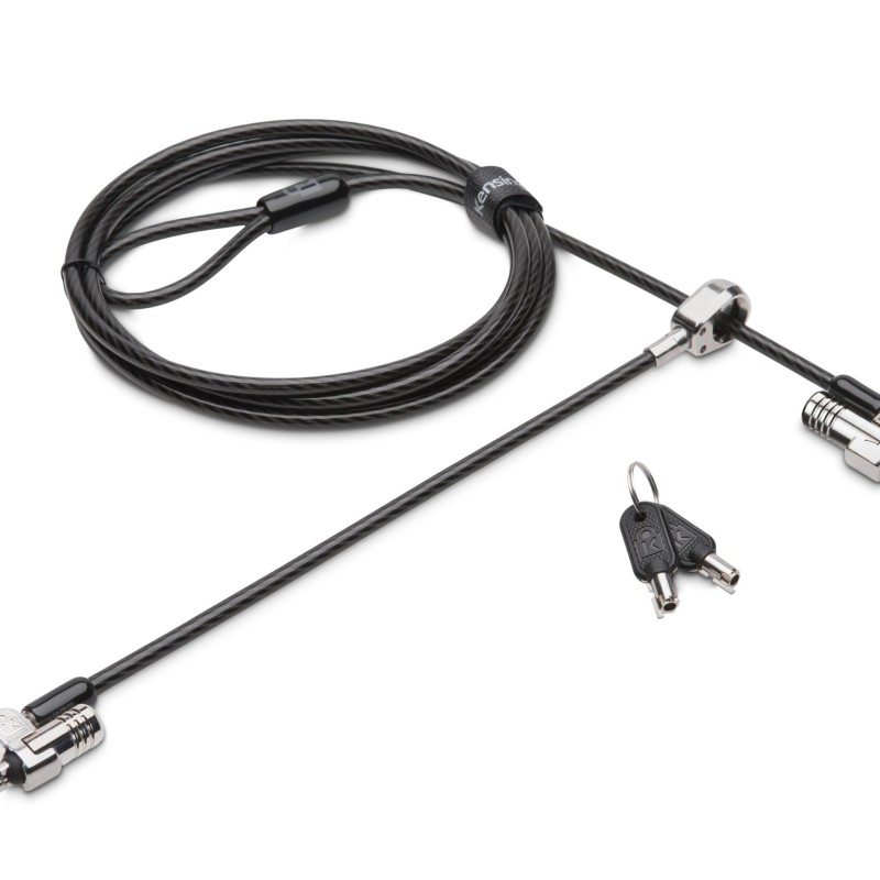 CABLU securitate KENSINGTON pt. notebook slot Nano,cheie standard,conectare directa,1.8m,cablu otel carbon,5mm,permite pivotare si rotire,blocare dubla, 