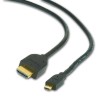 CABLU video GEMBIRD, adaptor HDMI (T) la Micro-HDMI (T), 3m, conectori auriti, negru, 