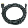 CABLU video GEMBIRD, adaptor HDMI (T) la Micro-HDMI (T), 3m, conectori auriti, negru, 
