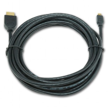 CABLU video GEMBIRD, adaptor HDMI (T) la Micro-HDMI (T), 3m, conectori auriti, negru, 