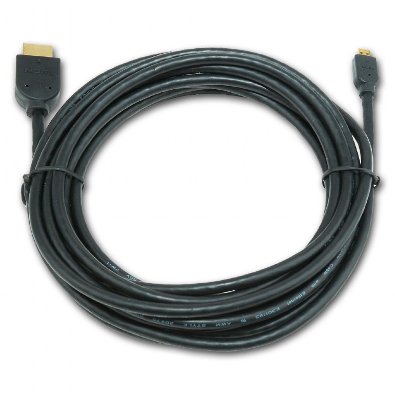 CABLU video GEMBIRD, adaptor HDMI (T) la Micro-HDMI (T), 3m, conectori auriti, negru, 