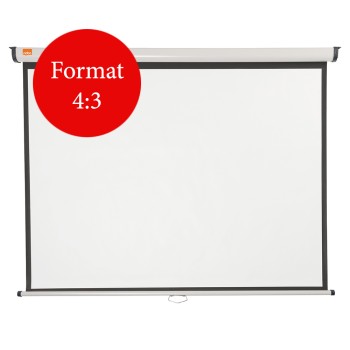 ECRAN proiectie  NOBO, manual, format 4 : 3, fixare perete | tavan, 150 x 114 cm, 