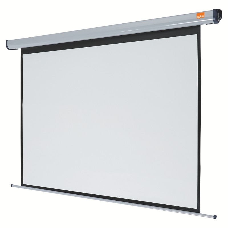 ECRAN proiectie  NOBO, electric, format 4 : 3, fixare perete | tavan, 144 x 108 cm, telecomanda, 