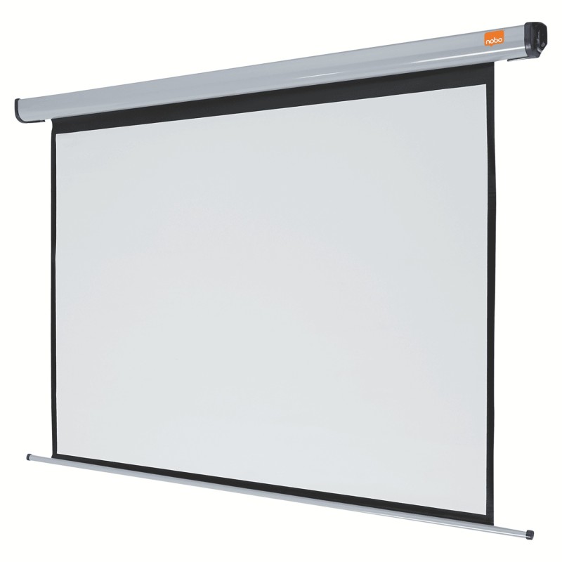 ECRAN proiectie  NOBO, electric, format 4 : 3, fixare perete | tavan, 160 x 120 cm, telecomanda, 