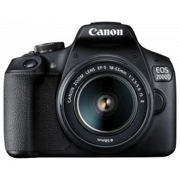 Camera foto CANON EOS-2000D kit,ob EF-S 18-55mm f/3.5-5.6 IS II 24.1MP,3.0