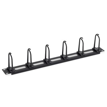 INELE organizatoare cabluri TRITON, tip masca orizontala, 19 inch, 1U, negru, 