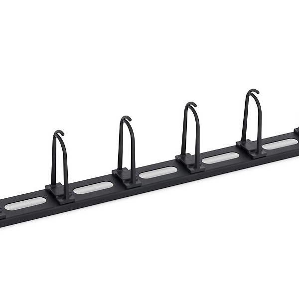 INELE organizatoare cabluri TRITON, tip masca orizontala, 19 inch, 1U, negru, 
