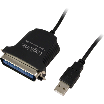 CABLU USB LOGILINK adaptor, USB 2.0 (T) la Paralel (Centronics 36-pin), 1.5m, conecteaza port USB cu imprimanta cu port paralel, negru, 