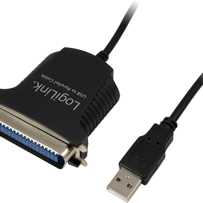 CABLU USB LOGILINK adaptor, USB 2.0 (T) la Paralel (Centronics 36-pin), 1.5m, conecteaza port USB cu imprimanta cu port paralel, negru, 