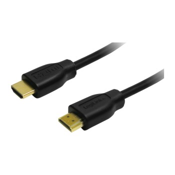 CABLU video LOGILINK, HDMI (T) la HDMI (T), 1.5m, conectori auriti, rezolutie maxima 4K UHD (3840 x 2160) la 30 Hz, negru, 