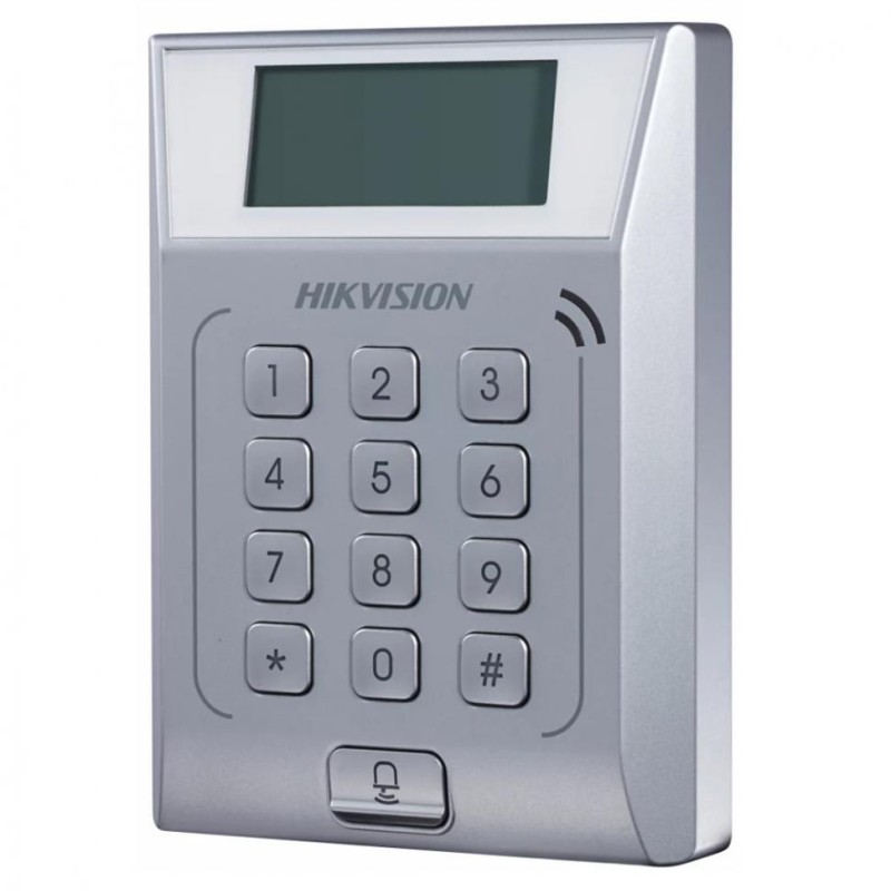 TERMINAL control acces HIKVISION, cititor carduri MiFare, TCP/IP, tastatura si sonerie,  