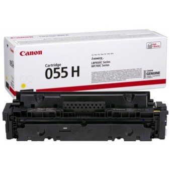 Toner Original Canon Yellow, CRG-055HY, pentru I-Sensys LBP-663|LBP-664|MF-742|MF-744|MF-746, 5.9K, (timbru verde 1.2 lei) , 