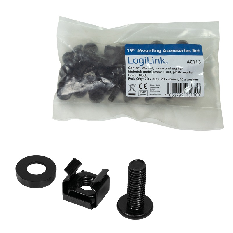 SET montare LOGILINK pentru rack 19