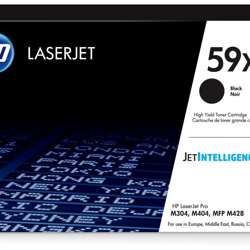 Toner Original HP Black, nr.59X, pentru LJ Enterprise M304|M406|MFP M430|M404|M428, 10K, (timbru verde 1.2 lei) , 